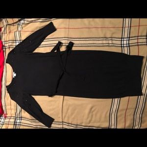 H&M little black sweater dress size S